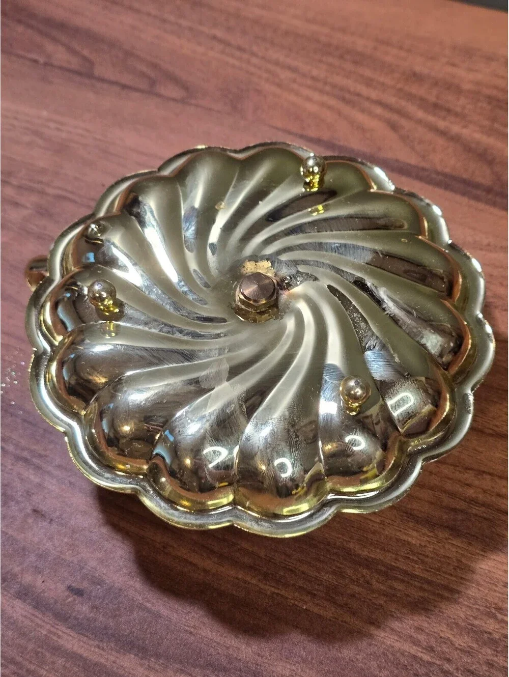 Vintage Gold Plated Chamberstick Retro 3.5